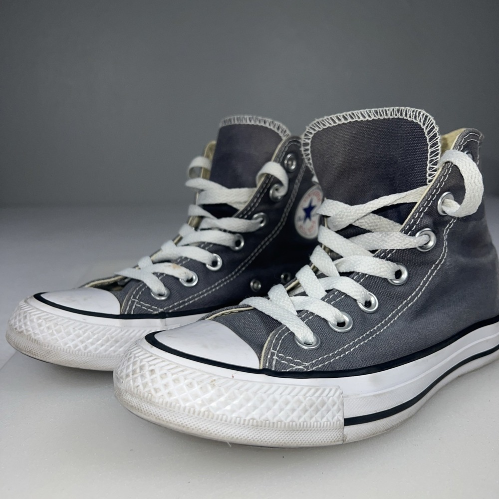Converse Chuck Taylor All Star High Top Gray Canvas Sneakers Women's 5 Men's 3